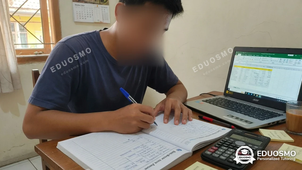 Galeri kelas akuntansi: siswa bersama tutor Eduosmo di Bandung