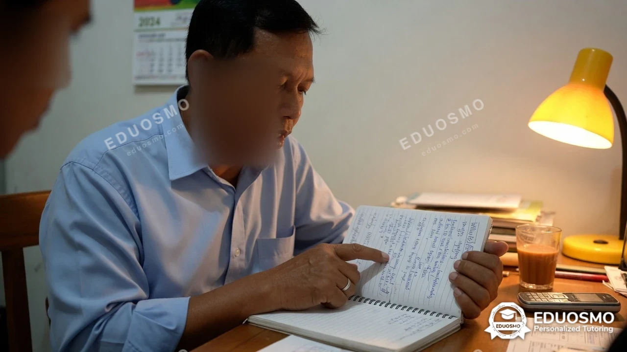 Galeri kelas bahasa sunda: siswa bersama tutor Eduosmo di Bandung