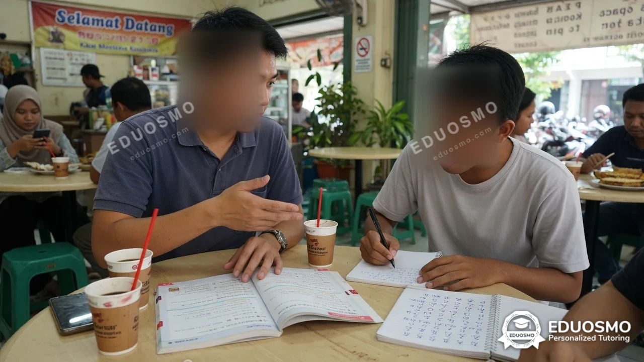 Dari kelas bahasa Jepang Eduosmo di Bandung