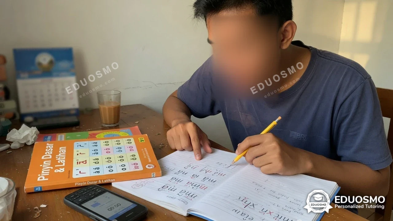Momen sesi Mandarin sedang berlangsung, Bandung