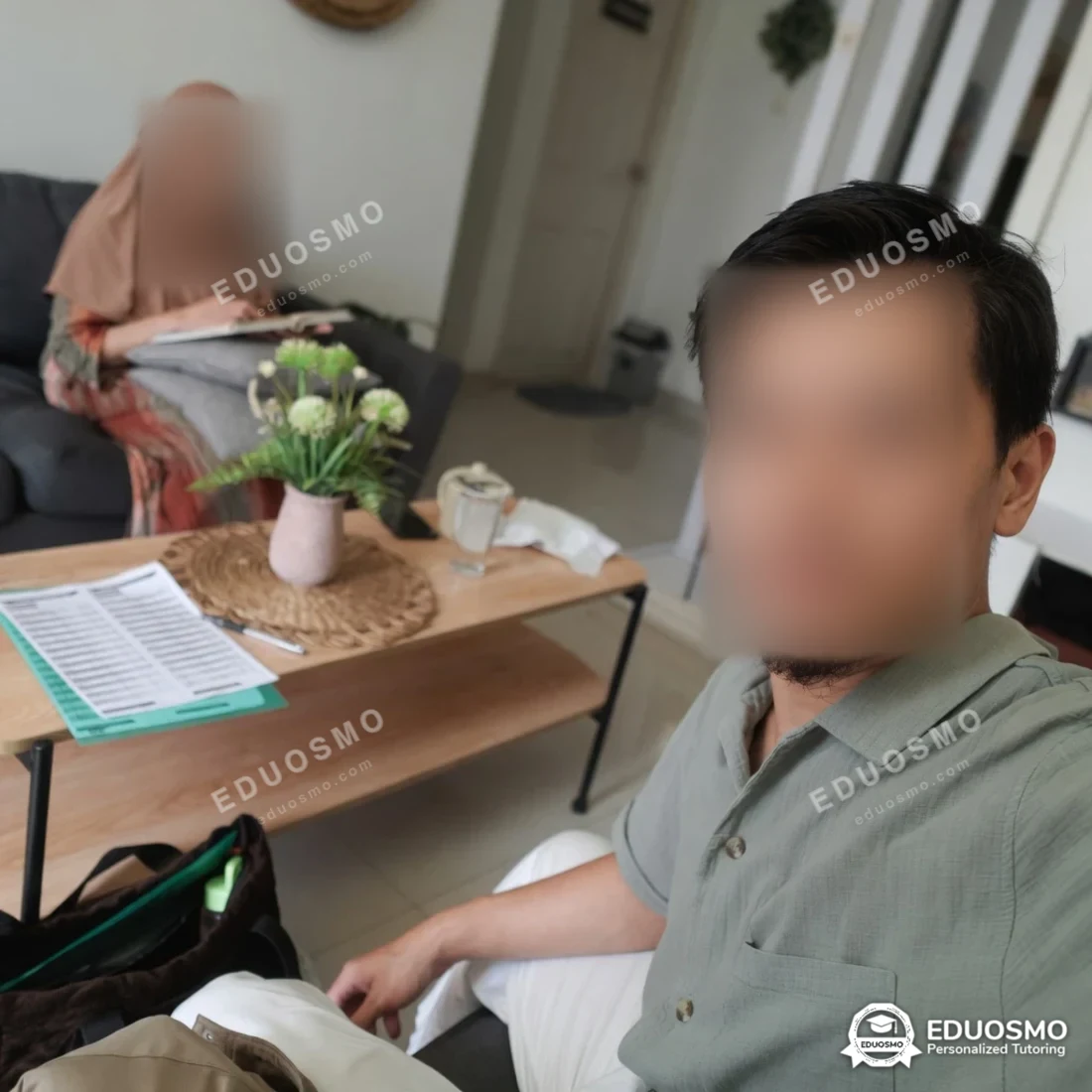 Sesi les mengaji privat satu-satu di Bandung