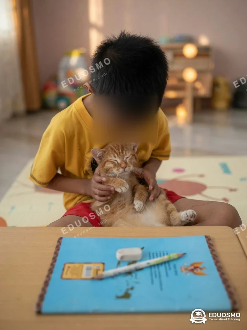 Siswa Bandung belajar anak usia KB TK pre school diampu tutor Eduosmo