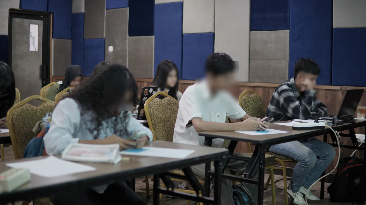 Peserta tryout UTBK SNBT bersama Eduosmo di Bandung